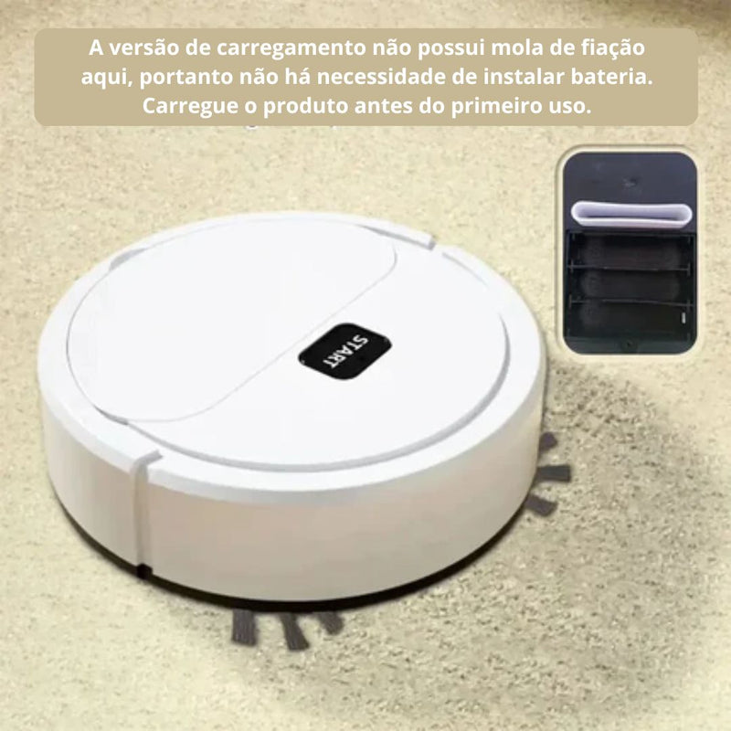 Mini Robô de Limpeza Premium 3 em 1 - Sweepin Robot