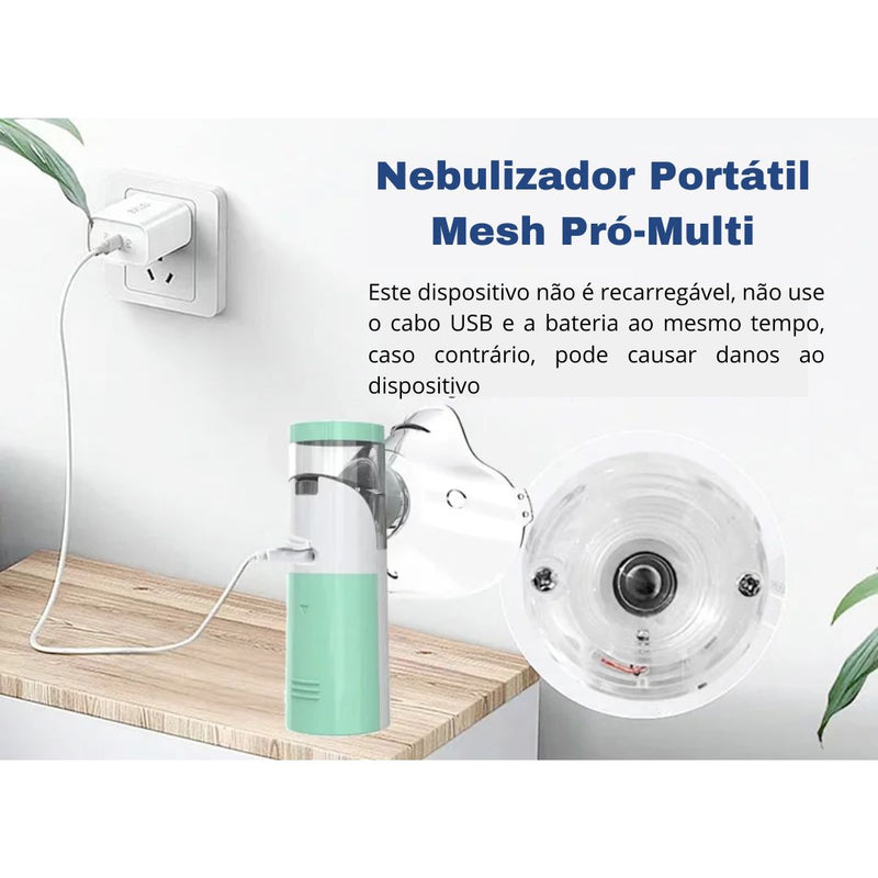 Nebulizador Portátil Mesh Pró-Multi - Alívio para os Problemas Respiratórios