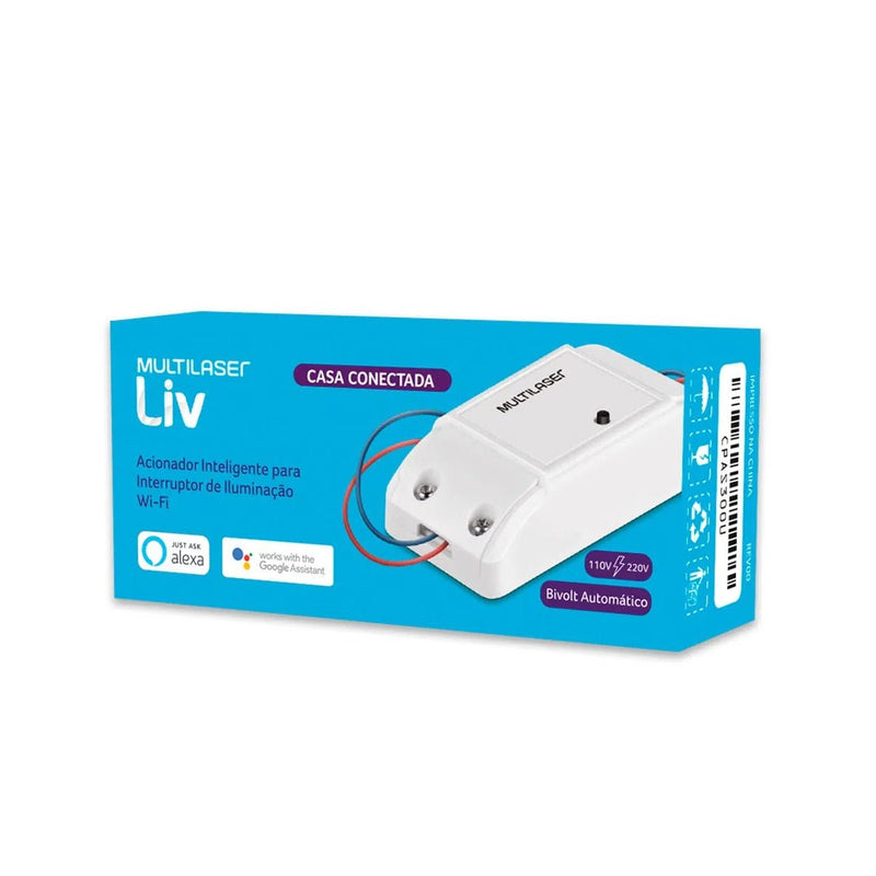 Acionador Inteligente para Interruptor de Iluminação Wi-Fi Multilaser Liv - Modelo SE234