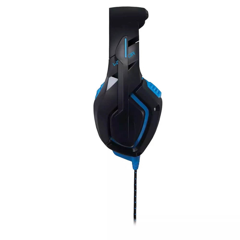 Fone de Ouvido Headset com led 2.0 USB Azul Warrior