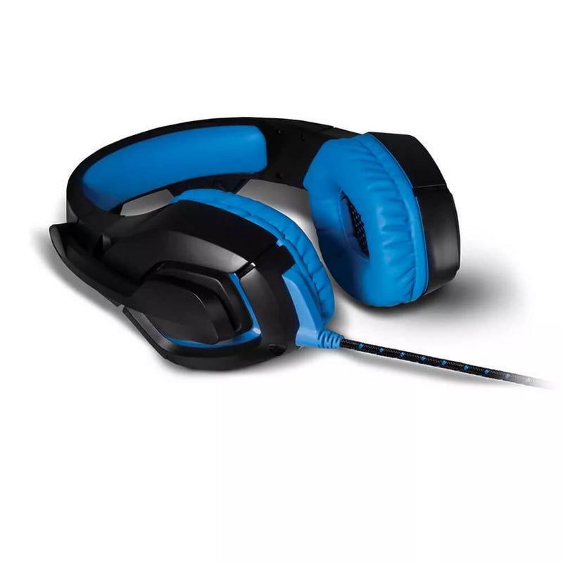 Fone de Ouvido Headset com led 2.0 USB Azul Warrior