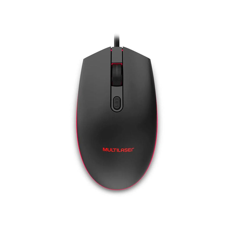 Mouse Gamer Multilaser 2400DPI LED 7 Cores Multilaser MO298