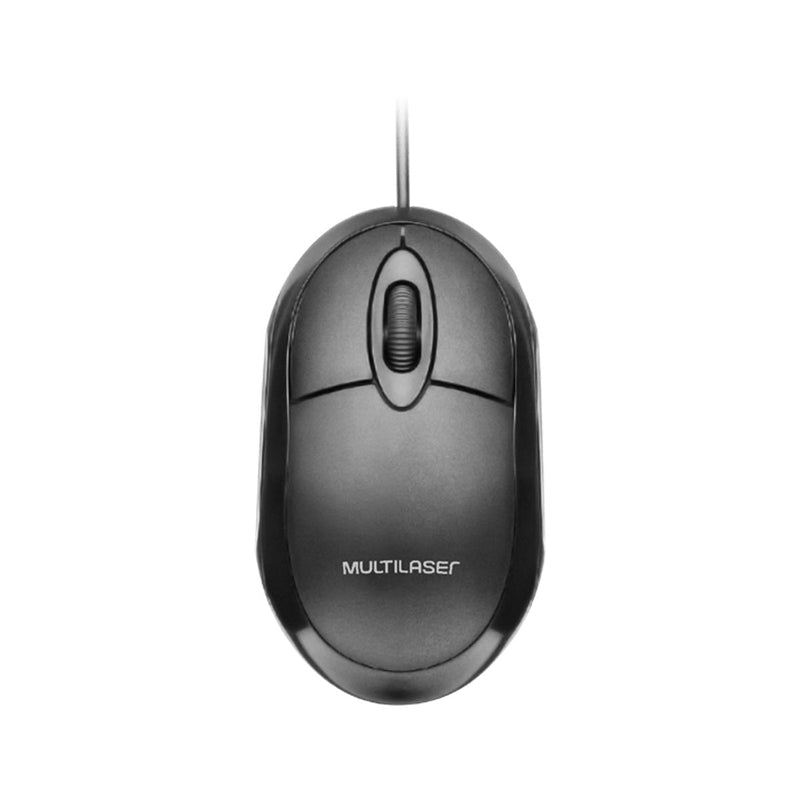 Mouse Multilaser Classic Box Óptico Full - Desempenho Confiável, Conexão Rápida