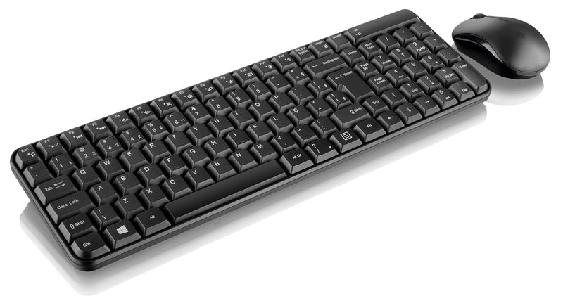 Teclado Multimídia + Mouse sem Fio 2.4GHz 1000dpi Preto Multilaser - TC183